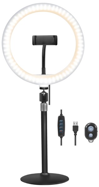 Logilink Smartphone-Ringlicht-Stativ Mit FernauslöSer-image