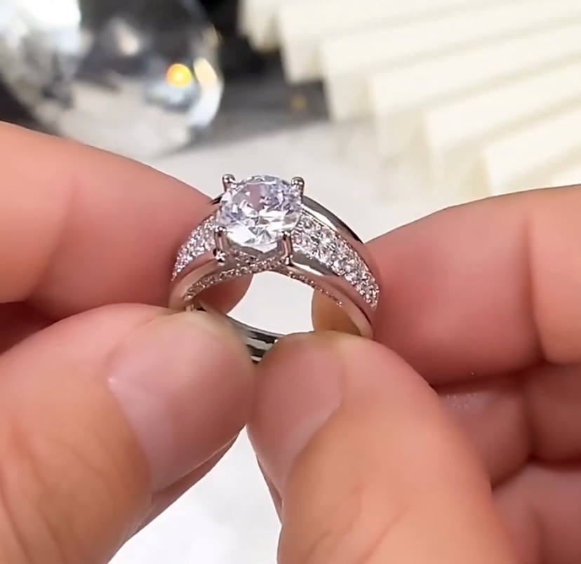 Anillos Sortijas de Plata Argollas de Compromiso Matrimonio Bodas