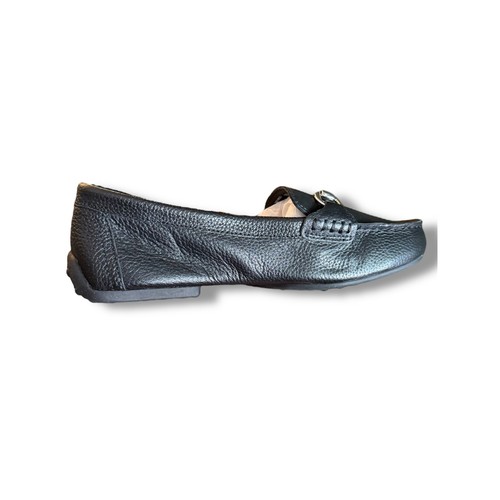 NIB Kelly & Katie Loafers Driving Moccasins Leather Upper Black Size 7 Horsebit - Picture 9 of 21