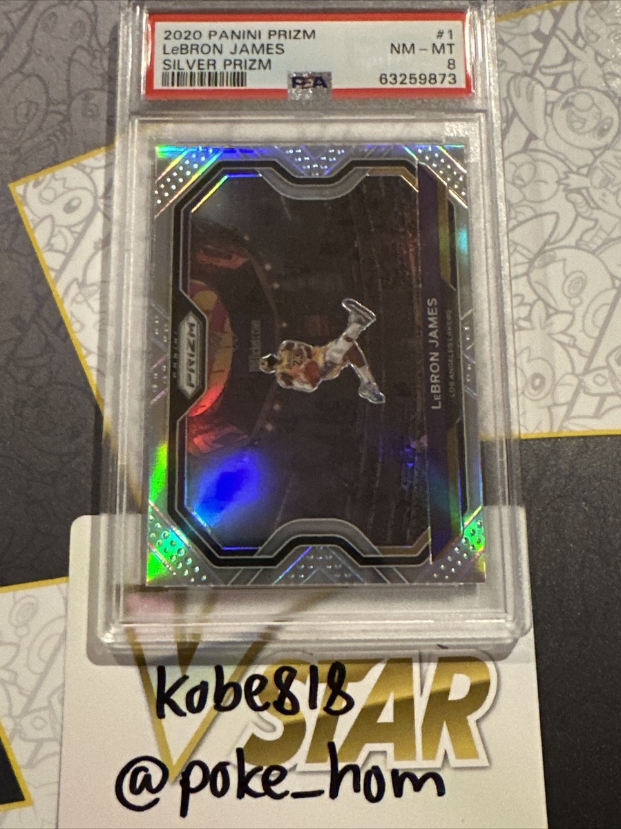 LeBron James 2020-22 Prizm #1 Silver ICONIC KOBE Tribute Dunk