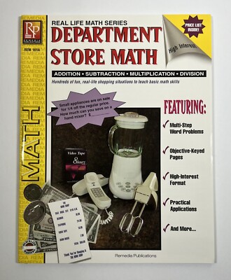 Remedia Publications Menu Math Remedia Publications Department Store Math REM161A | eBay