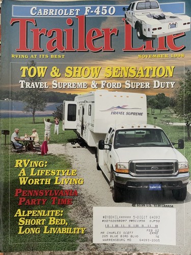 Trailer Life Magazines 1998 Year Set Of 12 Issues Full Year Jan Thru Dec - Picture 12 of 13