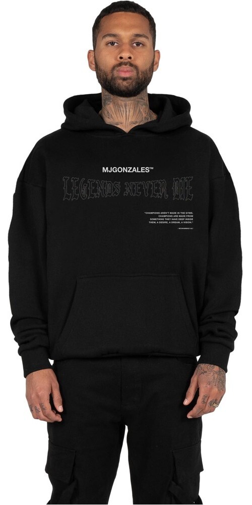 Толстовка MJ Gonzales Legends Heavy Hoody Oversize Essentials V.4 Черный