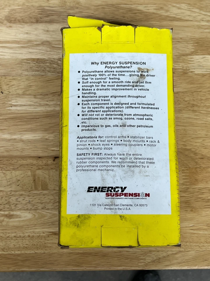 3.3161G Energy Suspension 1973-1987 GM Truck Front Control Arm Bushings - Image 3 of 4