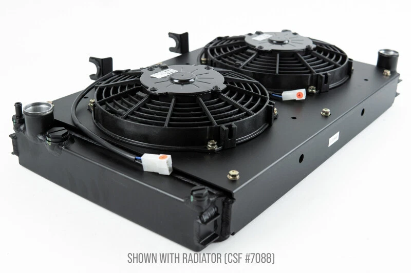 CSF 8180 Fan & Shroud Kit -Dual 9" SPAL Fans for Porsche 944/968 - Fits CSF 70 - Image 3 of 4