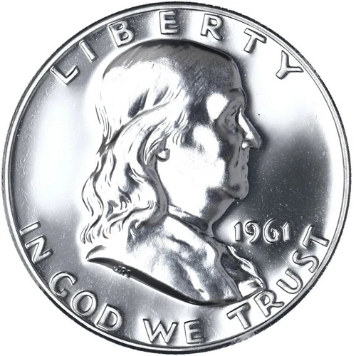 1961-P *90% SILVER* FRANKLIN Half $ Gem. Lo Mintage Proof Coin-3 Millions +Bonus