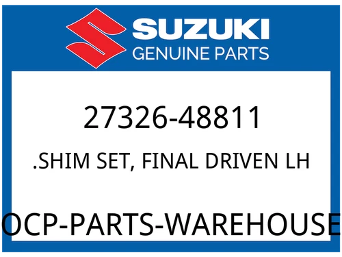 SHIM SET, FINAL DRIVEN, L | T:0.95/1.05/1.10/1.20/1.25/ 1.35/1.40/1.45/1.50