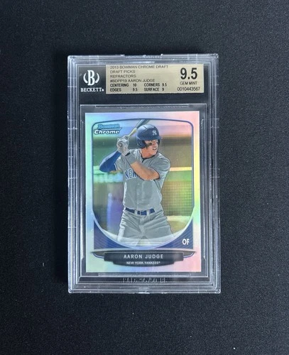 2013 Bowman Chrome Draft Refractor RC #BDPP19 Aaron Judge BGS GEM MINT 9.5