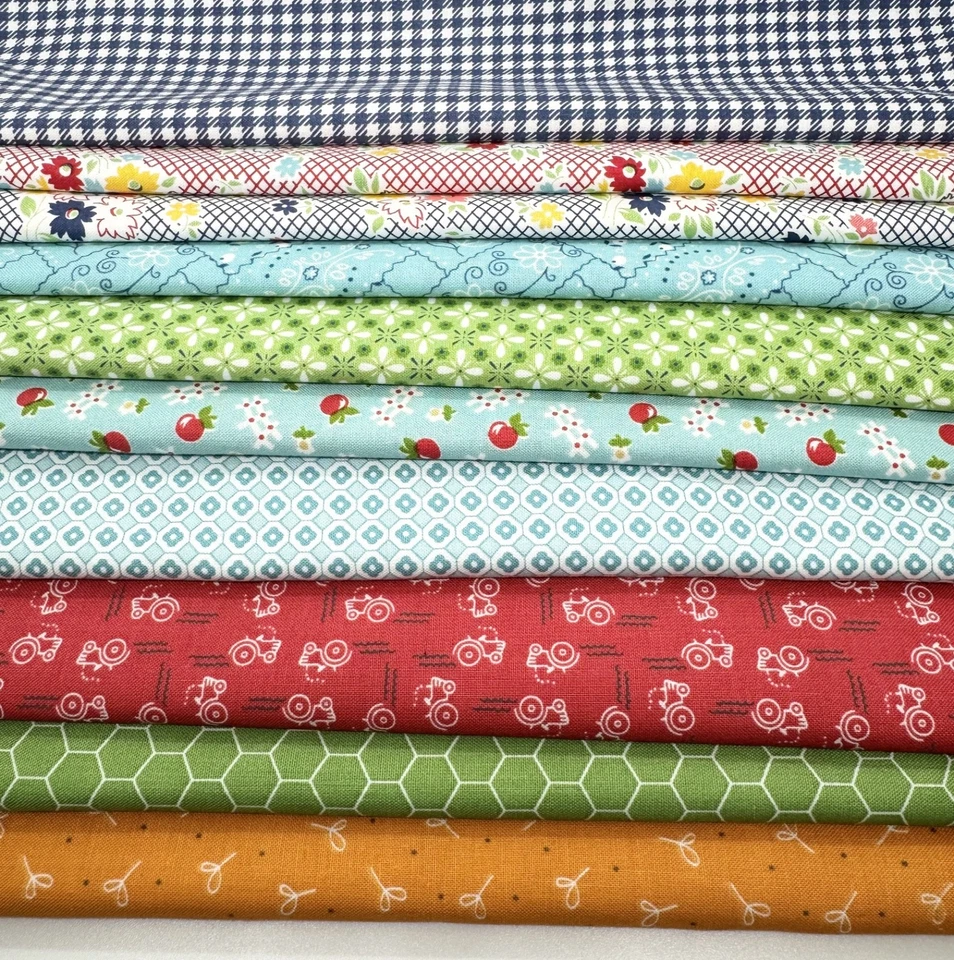 Colección Riley Blake Designs FARM GIRL VINTAGE de Lori Holt -9 yardas (cortes de 1 yarda) Foto 3 de 4