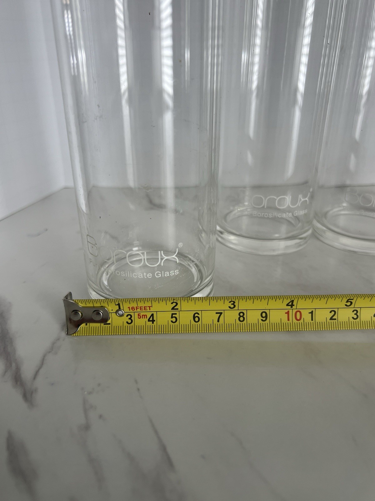 Boroux 16.9 oz (.5 liters) Original Pure Borosilicate Glass Bottle Set Of 4