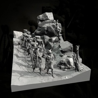 1/35 50mm Resin Figure Model Kit Legions Of Rome Full Scene Unpainted Model Kit
