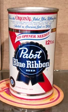 1965 PABST BLUE RIBBON U PULL TAB BEER CAN PABST LOS ANGELES CA NO OPENER NEEDED