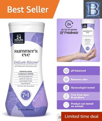 Gentle pH-Balanced Feminine Wash for Women - Summer's Eve Delicate Blossom