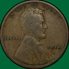 1914-D Lincoln Wheat Cent Very Good VG Coin #39529