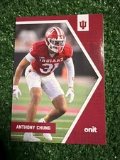 2025 Onit Indiana Hoosiers Football Anthony Chung Base Card B-8 AL1