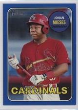 2018 Topps Heritage Minor League Edition Blue 20/99 Johan Mieses #129 0lm