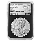 2025 (W) $1 American Silver Eagle NGC MS70 FDI ALS Label Retro Core
