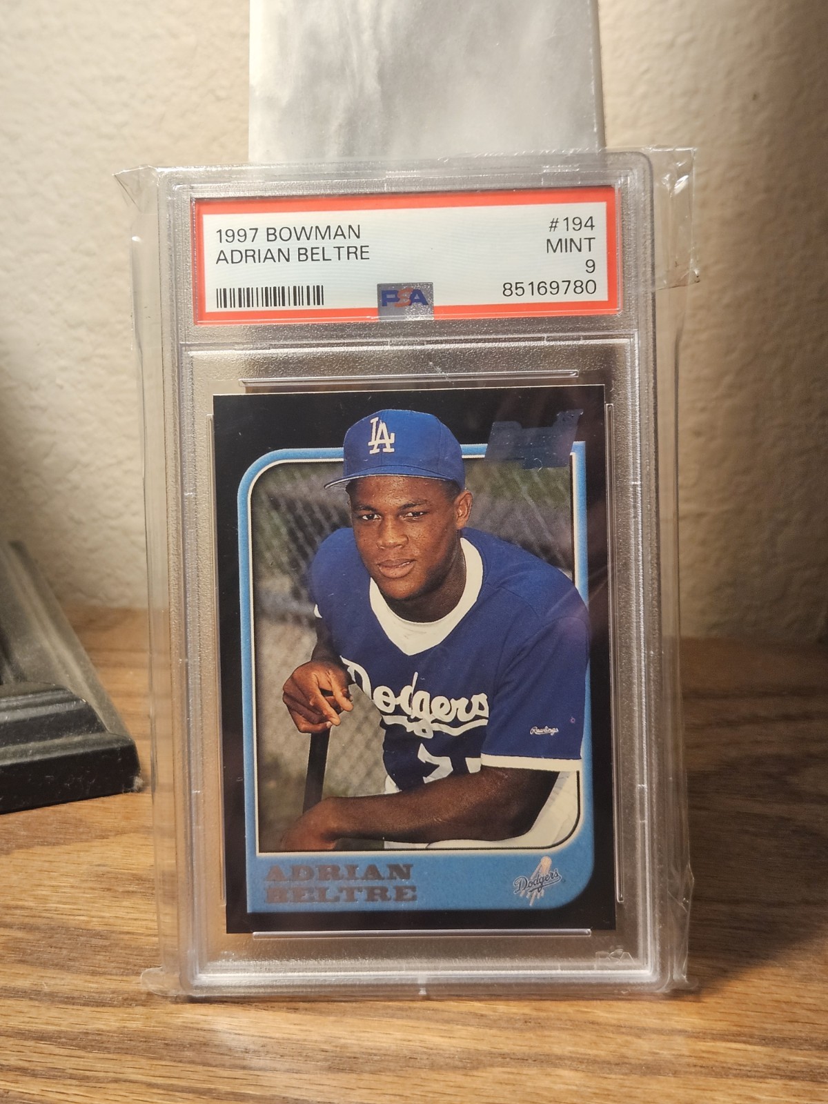 1997 Bowman #194 Adrian Beltre RC PSA 9 Dodgers 1st Year Rookie Card