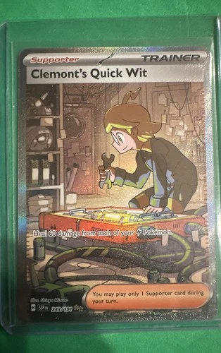 Clemont's Quick Wit 243/191 Sv08: Surging Sparks Holo