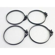 Band Clamp Air Box Filter Intake Manifold Wire - 76-79mm - Black 4 Pack 25-3114g