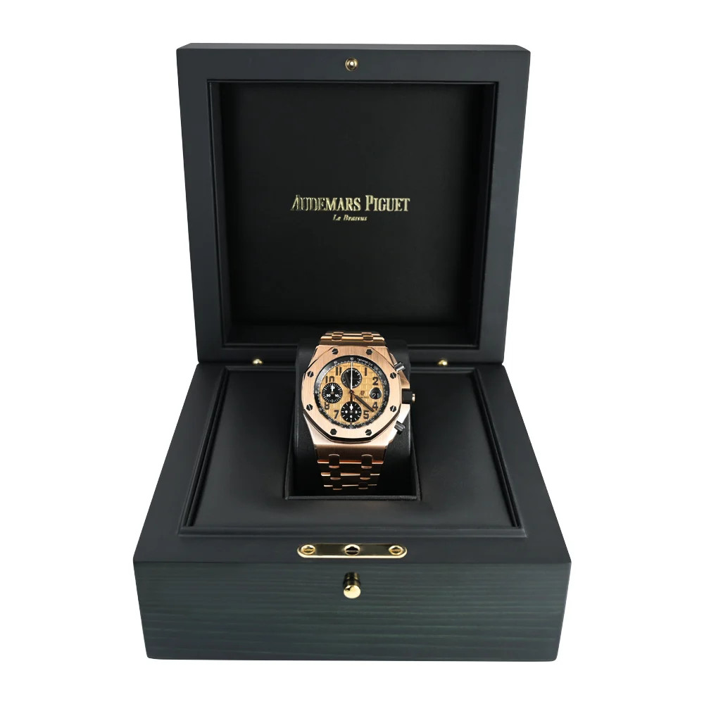 Audemars Piguet Royal Oak Offshore Watch 42MM Champagne Arabic Numerals Dial ... image 10