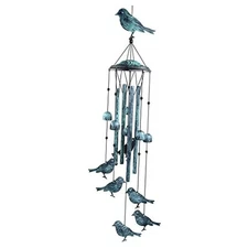  Bird Wind Chimes for Outside, Outdoors Wind Chimes with 4 Large Aluminum 