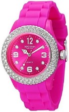 Madison New York Uhr Damenuhr Juicy Watch Pink Glamour Strass Glitzer Damen