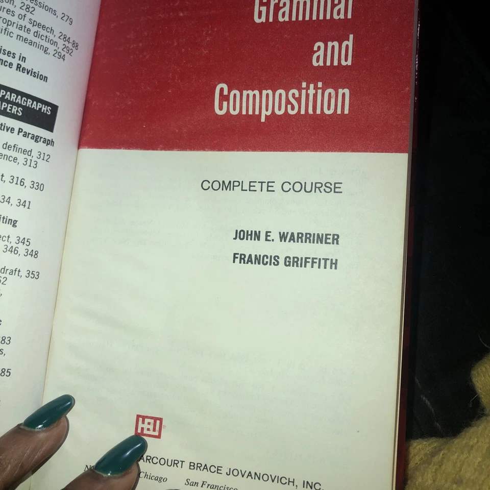 1973 Warriner's English Grammar and Composition - Complete Course - Hardcover - Image 4 of 4