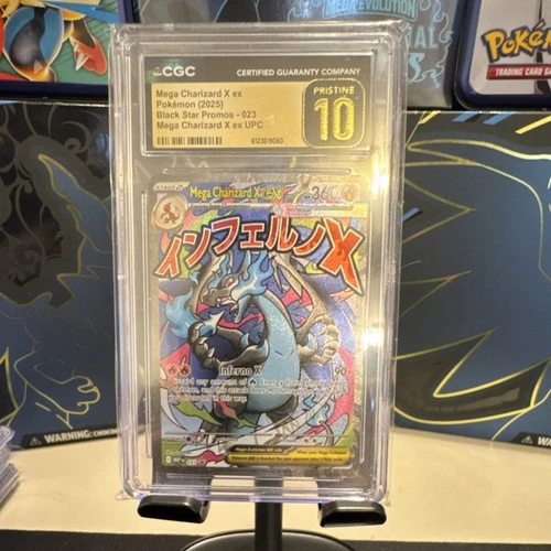 CGC 10 Mega Charizard X ex Me: Mega Evolution Promo 023 Holo Pokémon Card