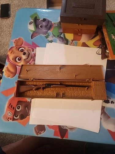 1960's Marx Toys: Double Barrel Shot Gun - Historic Miniature Gun New In Box