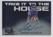 2018 Leaf Valiant Take it to the House Navy 10/25 Cedrick Wilson Jr Auto 9f5