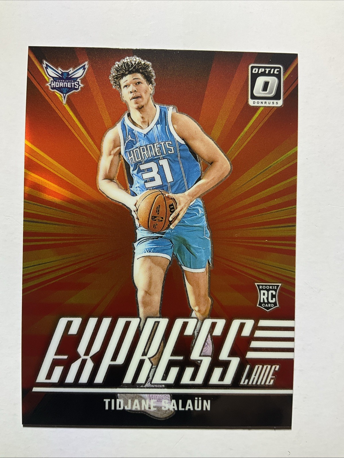 2024-25 Donruss Optic  Silver Holo Express Lane Tidjane Salaun #8 RC Hornets 526