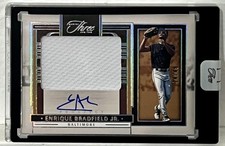 2024 Panini Three and Two Enrique Bradfield Jr. Prospect Jersey Auto #/49