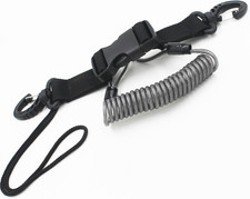 One Stainless Steel Scuba Diving Lanyard Stainless Steel Spring Coiled Lanyard w