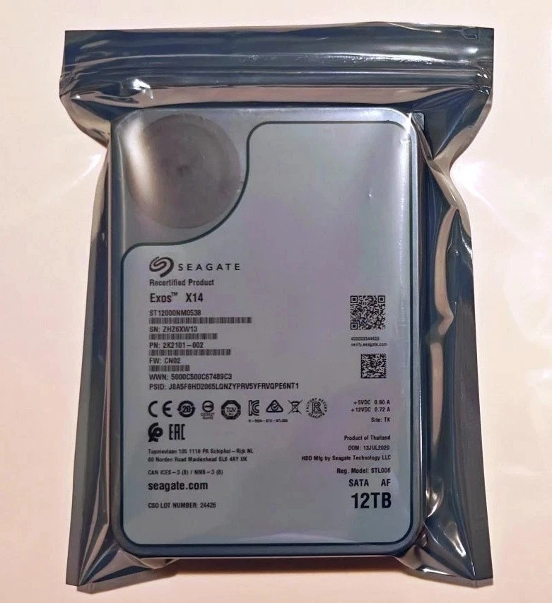 12TB SAS HDD 13台セット Seagate/HGST ジャンク 25+ SAS Internal Hard Disk Drives 12 TB Storage Capacity for sale
