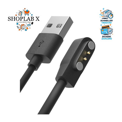 Ladegerät Magnetisch USB 100cm für Smartwatch Zubehör Skg Letsfit Cubitt Yamay