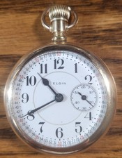 Scarce 1903 ELGIN VERITAS 21 Jewel Grade 274 Pocket Watch Running Strong