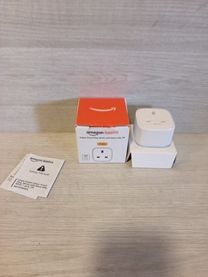 Amazon Basics Einzelsteckdose Innen WLAN Smart Plug Matter kompatibel weiß