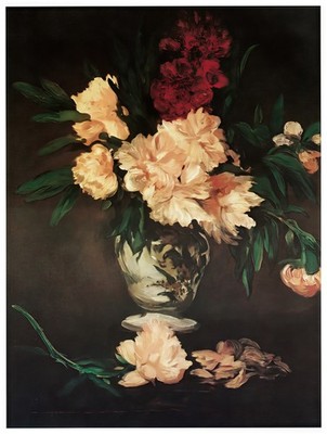 13690.Decor Poster.Home Interior design.Wall Art.Manet Painting Flowers Vase