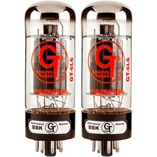 Groove Tubes Gold  GT-6L6-S Matched Power Tubes Medium (4-7 GT Rating) Duet