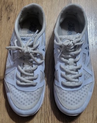Girls Rebel Ruthless Cheerleading Athletic Shoes Size 6 White Excellent Cond.