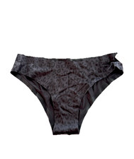 Victoria's Secret Smooth No Show Cheeky Panty Black Animal Print