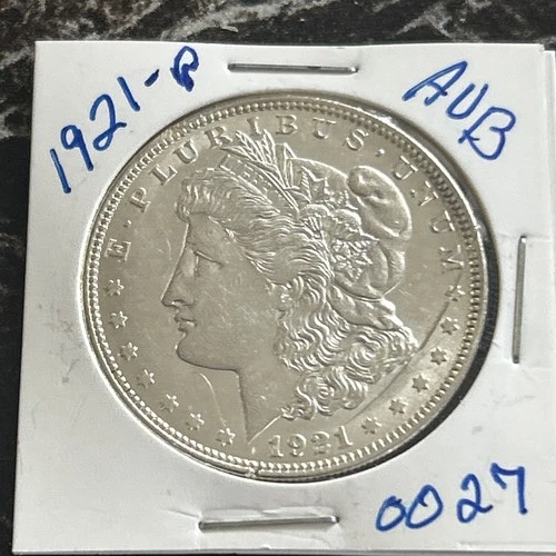 1921-P Morgan Silver Dollar AU Brilliant