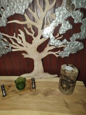 Live Edge Fractal Burned T-lite Candleholder