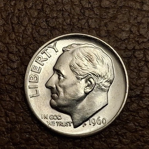 1960 ROOSEVELT DIME Coin  condition VERY GOOD (see photos) #2