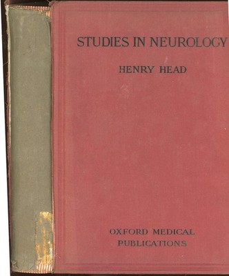 vintage Medical: STUDIES IN NEUROLOGY, Vol 2 by Head. 1920.