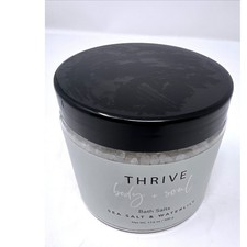 New Thrive Body  Soul Sea Salt  Waterlily bath salts 17.6 oz Sealed Brand New