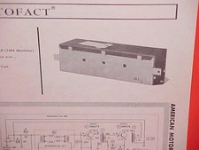 1964 Amc Rambler American Classic Radio Reverberation Unit Service Manual Rv4r