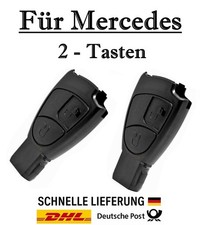 2x Ersatz Autoschl&uuml;ssel Geh&auml;use f&uuml;r Mercedes 2-Tasten PKW Fernbedienung - KS09F