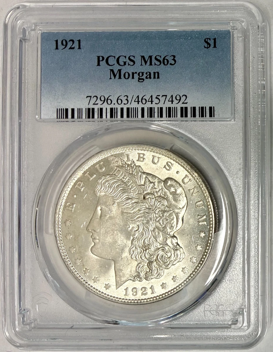 MS 63 Graded 1921 Year Morgan US Dollars (1878-1921) for sale | eBay